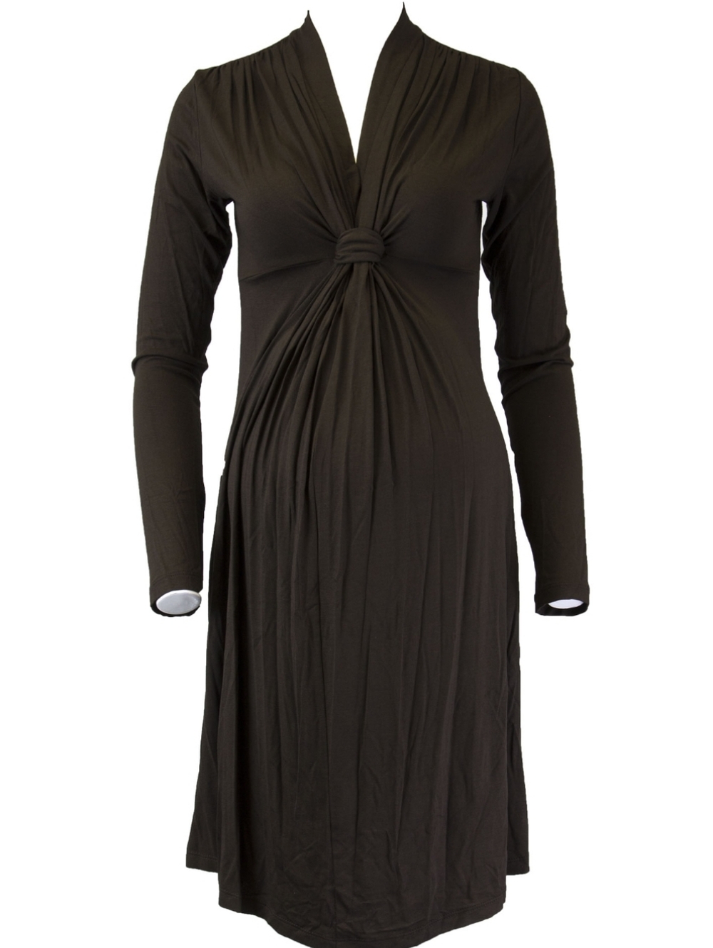 Retail $125 New Olian Maternity Chocolate Brown Dress